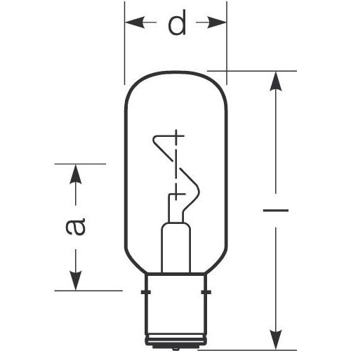 Radium Lampenwerk - Verkehrssignallampe Schiffs-Positionslampe SN-T40W2450C/24/P28S