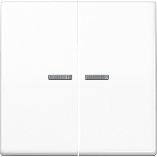 Jung - Bussystem-Tastsensor KNX RF Taster 2fach AS 10921 ST RF WW Duroplast, Serie AS