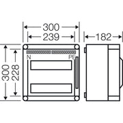 Hensel - Installationskleinverteiler Automatengehäuse MI 1220
