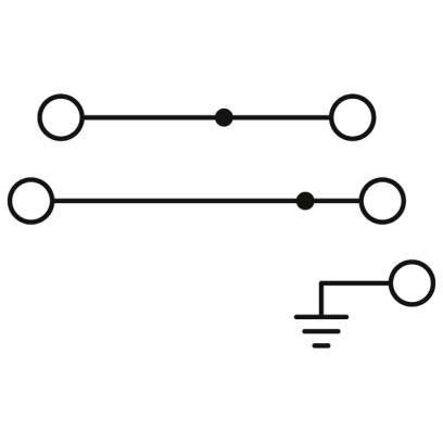 Phoenix Contact - Installations-Etagenklemme Inst.schutzleiterklemme PTI 4-PE/L/N 0,2-6qmm