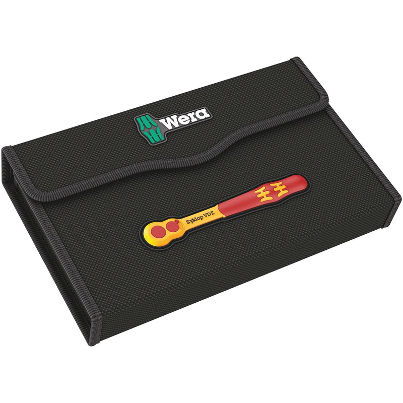 Wera - Steckschlüsselset VDE Zyklop-Knarrensatz 05004970001 3/8 Zoll, 17 tlg