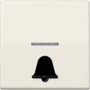 Jung - Abdeckung/Bedienelement für Installationsschalterprogramme Wippe abt.Sym.KLINGEL ws AS 591 K1KO5 für beleuchtb.Taster