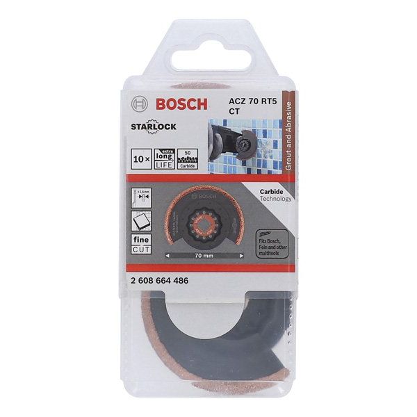 Bosch - Blatt für Oszillierer Carbide-RIFF 2608664486 Schmalschnitt-Segmen