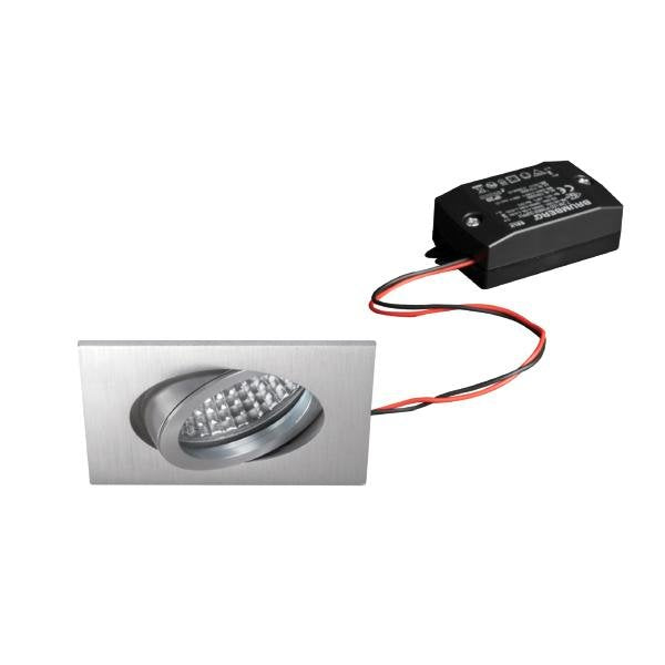 Brumberg Leuchten - Downlight/Strahler/Flutlicht LED-Einbaustrahler 230V 38144253 3000K alu