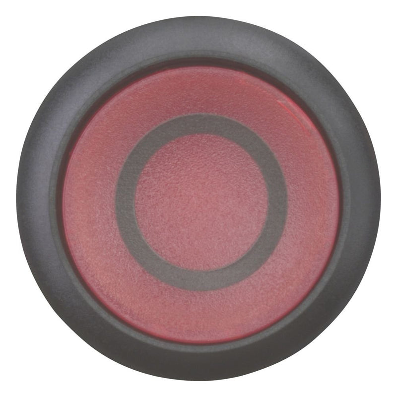 Eaton - Frontelement für Drucktaster Leuchtdrucktaste M22S-DL-R-X0 flach,rot,beschr. − 10 Stück