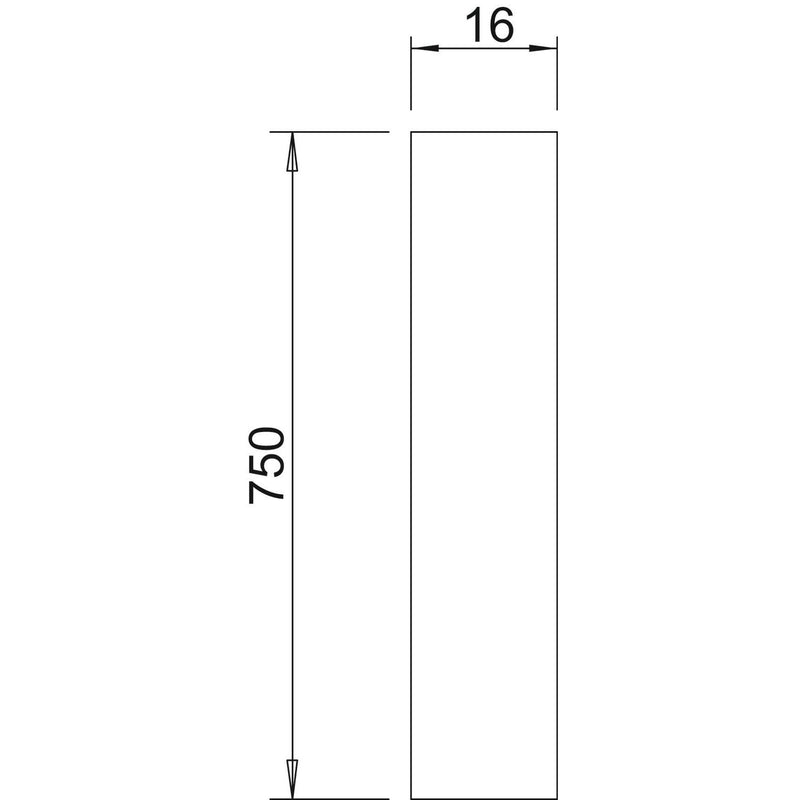 OBO Bettermann - Fangeinrichtung für Blitzschutz Isolationsstange 101 16-750 − 5 Stück