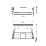 WAGO - Zubehör/Ersatzteile für steckbare Gebäudeinstallation Snap-In-Rahmen 770-341 5-pol.,0,5 2,0mm,ws − 100 Stück
