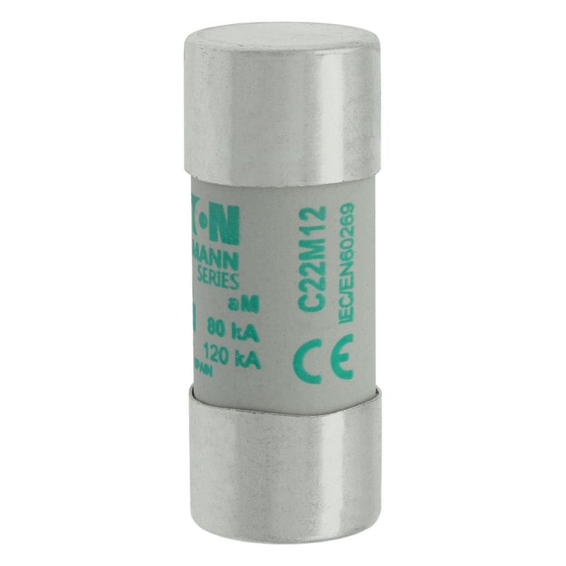 Eaton - Zylindrische Sicherung Sicherungseinsatz Nieders. CYLINDRICA#C22M12 12A AC 690V 80kA − 10 Stück