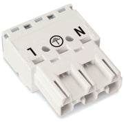 WAGO - Steckverbinder für steckbare Gebäudeinstallation Stecker 770-233 2x0,5-4mmq weiß − 100 Stück