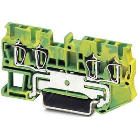 Phoenix Contact - Schutzleiter-Reihenklemme Schutzleiterklemme ST 2,5-QUATTRO-PE 0,08-4qmm gn-ge