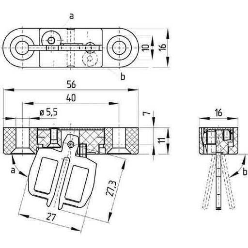 Schmersal - Betätiger für Positionsschalter mit getrenntem Betätiger Betätiger beweglich AZ 15/16-B6 − 1 Stück by Schmersal
