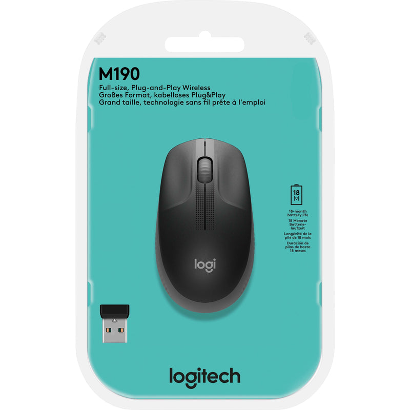 Logitech - Computermaus Maus M190 ant Wireless,anthrazit