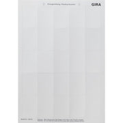 Gira - Bezeichnungsmaterial für Installationsschalterprogramme Beschriftungsbogen 109000 f.Tastsensor 2