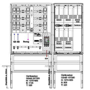 GSAB Elektrotechnik - Zähler-Komplettschrank Wandlermessung 04.W400.Ei-AR-01 N-energie 400A