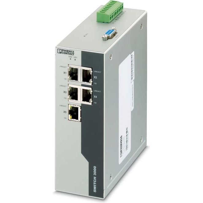 Phoenix Contact - Netzwerk Switch Netzwerk Switch FL SWITCH 3005T 5 RJ45-Ports
