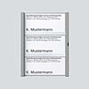 Siedle&Söhne - Zubehör/Ersatzteile für Türkommunikation Namensschild titan-met kpl 200029793-00 f.TM 612-3 TM − 1 Stück
