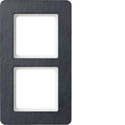 Berker - Abdeckrahmen Rahmen 2f. schiefer 10126030
