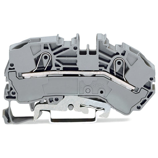 WAGO - Durchgangs-Reihenklemme Ersatzeinspeiseklemme 2016-7611 16 mm²,12 mm,grau − 20 Stück