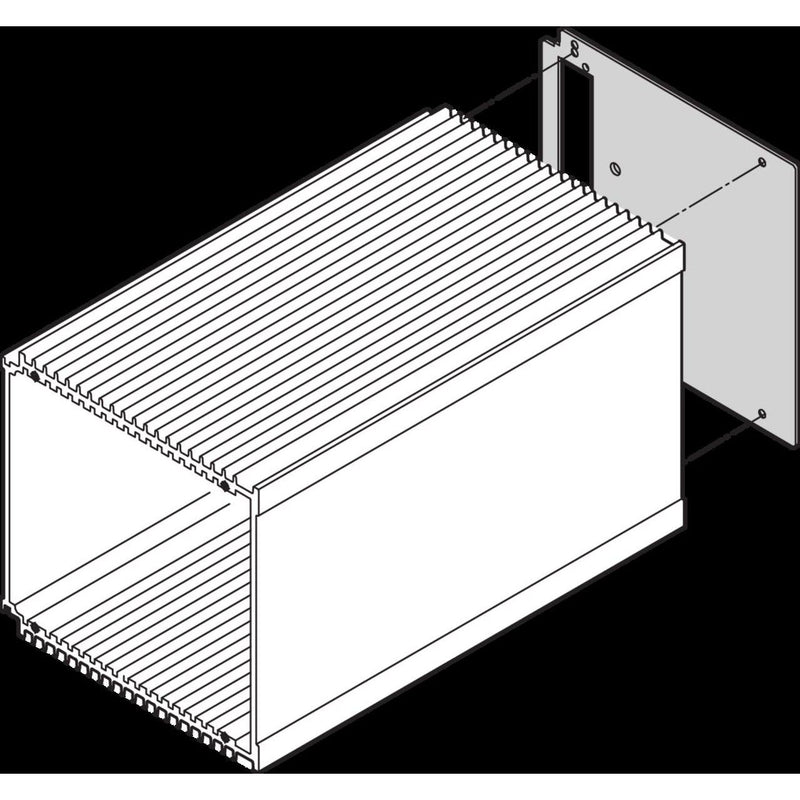 Schroff - Seiten-/Rückwand (Schaltschrank) Rückwand 30809643 3HE