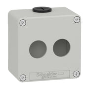Schneider Electric - Gehäuse für Befehls- und Meldegeräte Leergehäuse XAP, Metall XAPD1202 grau, für 2x22mm