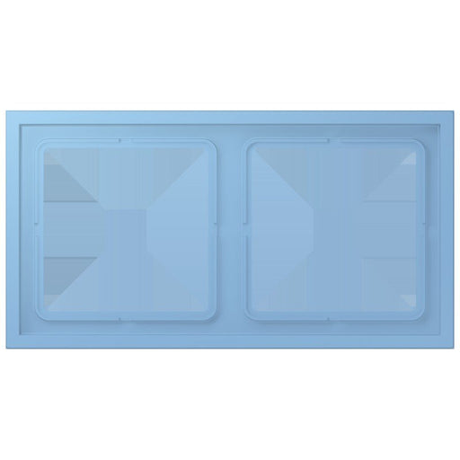 Jung - Abdeckrahmen Rahmen 2-fach LCZ 982 BF 256 bleu ceruleen 59