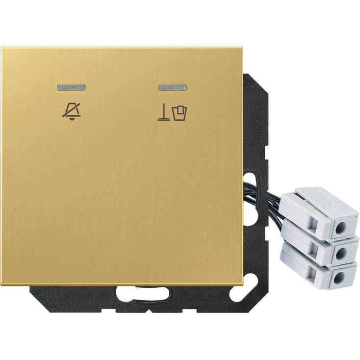 Jung - Abdeckung/Bedienelement für Installationsschalterprogramme Hotelabdeckung ME CU KO5 M 24 C mit LED-Einheit 24 V