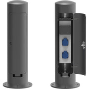Leipziger Leuchten - Licht-/Energiesäule E-/W-Versorgungspoller 9.946.0993.112S 2xSchutzk.250V/16A
