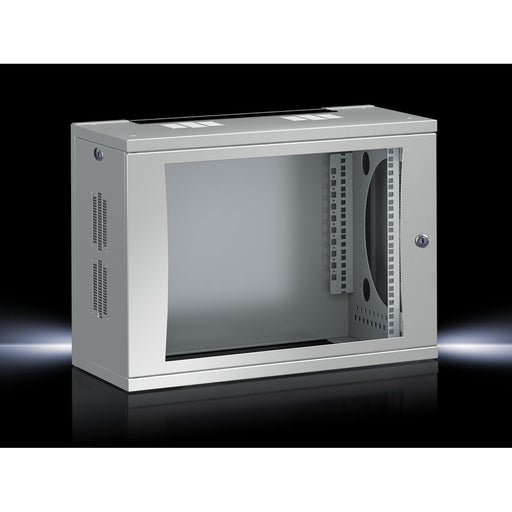 Rittal - Netzwerkgehäuse FlatBox 9HE 600x400x492mm DK 7507.010 Sichttür