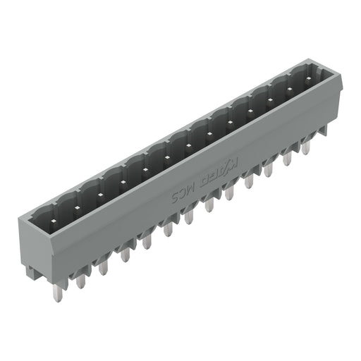 WAGO - Leiterplattensteckverbinder THT-Stiftleiste Lötstift 231-173/001-000 1,2x1,2,gerade,grau − 50 Stück