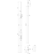 DEHN - Fangeinrichtung für Blitzschutz HVI light plus m.Stützrohr HVI LI PL L6M#819674 D40mm, L2900mm