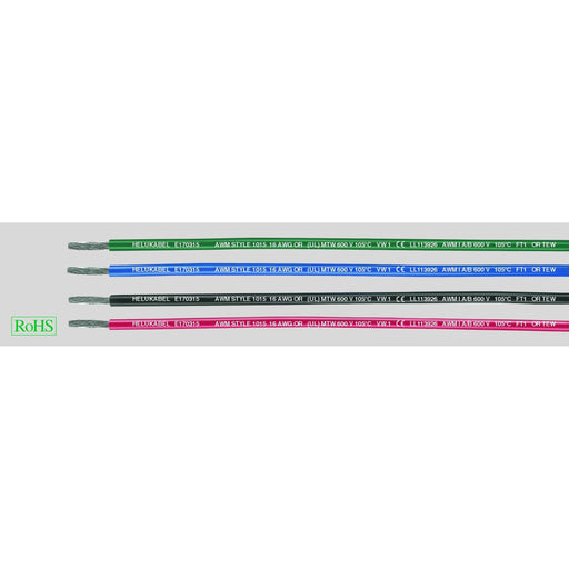 Aderleitung HEL UL-Style 1015 AWG 2 UL-Style1015AWG 2 sw sw PVC-Datenleitun − 500 Meter