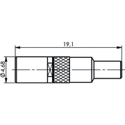 Telegärtner - Koax-Steckverbinder SSMB-Kabelbuchse cr AU 100024921 RG178B/U, RG196A/U − 5 Stück