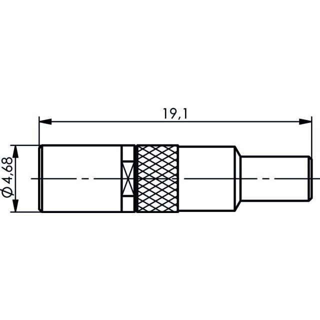 Telegärtner - Koax-Steckverbinder SSMB-Kabelbuchse cr AU 100024921 RG178B/U, RG196A/U − 5 Stück