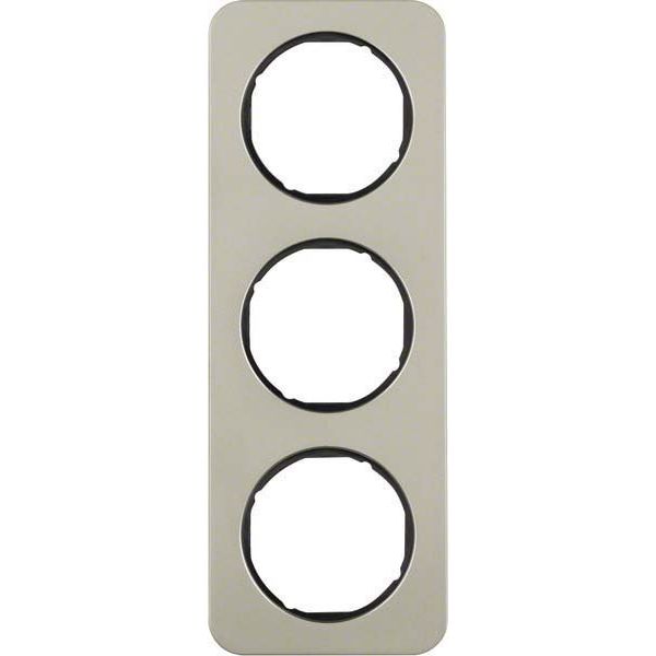 Berker - Abdeckrahmen Rahmen Eds/sw 10132104 3fach