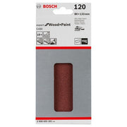 Bosch - Schleifpapier/Schleifvlies Schleifblatt C430, 80 x 2608605281 133 mm 120 8 Löcher