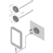 Hera - USB-Spannungsversorgung USB-A + USB-C Steckdose 21700101108 edelstahloptik
