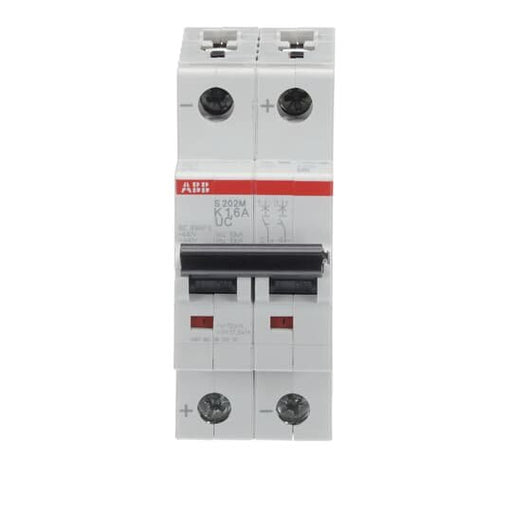 ABB Stotz S&J - Leitungsschutzschalter Sicherungsautomat S202M-K1,6UC 10kA 1,6A K 2p