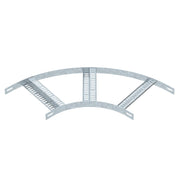 OBO Bettermann - Bogen für Kabelleiter Bogen 90° SLZB L 90 300 FT mit Z-Sprosse
