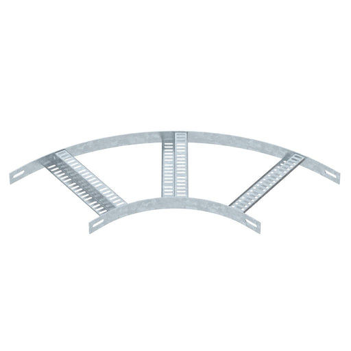 OBO Bettermann - Bogen für Kabelleiter Bogen 90° SLZB L 90 300 FT mit Z-Sprosse