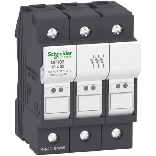 Schneider Electric - Halter für zylindrische Sicherung Sicherungshalter DF103 32A 3p 10x38mm − 4 Stück