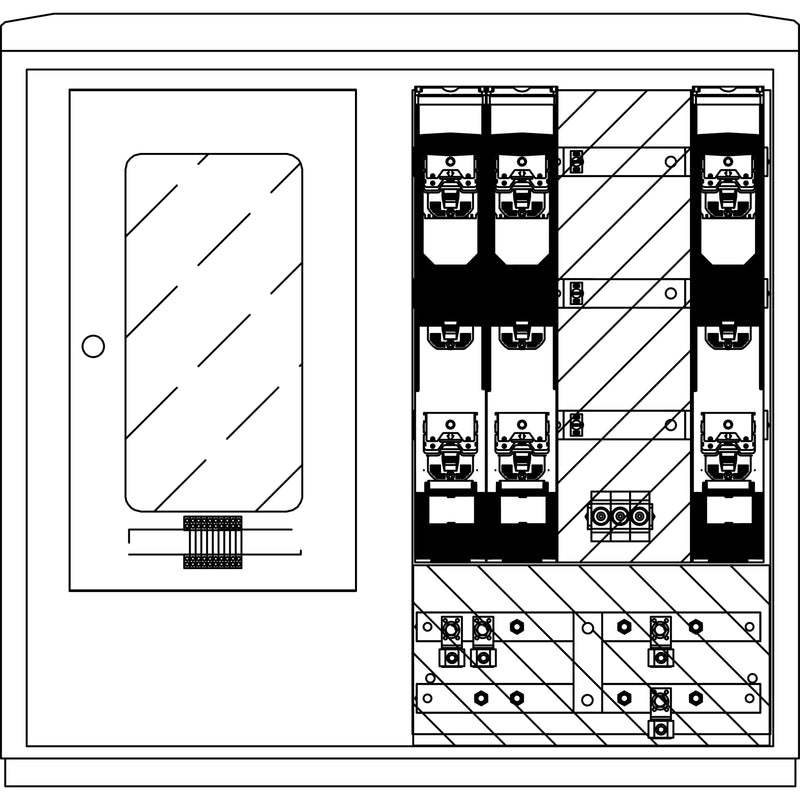 Elsta Mosdorfer - Zähler-Komplettschrank Wandlerschrank Freiluft WS824.W1.N2112 WS A850-2 W1 400A