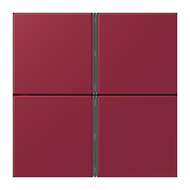 Jung - Abdeckung/Bedienelement für Installationsschalterprogramme Tastensatz 4fach LC 404 TSA 255 le rubis