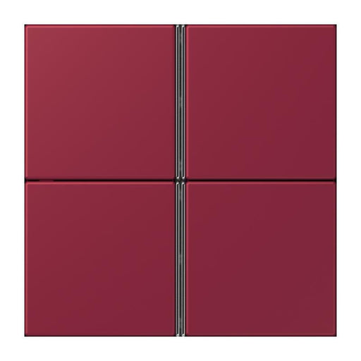 Jung - Abdeckung/Bedienelement für Installationsschalterprogramme Tastensatz 4fach LC 404 TSA 255 le rubis