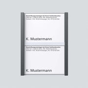 Siedle&Söhne - Zubehör/Ersatzteile für Türkommunikation Namensschild dgr-Glim 200029955-00 f. TM612-2/BTM650-02 − 1 Stück