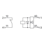WAGO - Bauelementestecker Relaismodul 2042-3859 AC/DC 24 V 230 V − 6 Stück