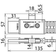 DEHN - Anschlusselement für EuK-Vorrichtung Erdungspatrone EP NH1 3 VI TA NH Gr. 1-3 vollisol