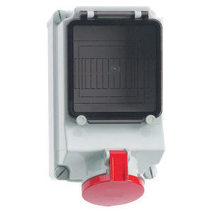 Bals Elektrotech - CEE-Steckdose abschaltbar, abgesichert (IEC 60309) Wandsteckdose GT abgesich. 15130 32A 5p 400V 6h IP44