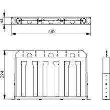 Telegärtner - Patchpanel LWL 19Z LWL-Rangierverteiler 100021750 f. 3xModul 3HE/7TE