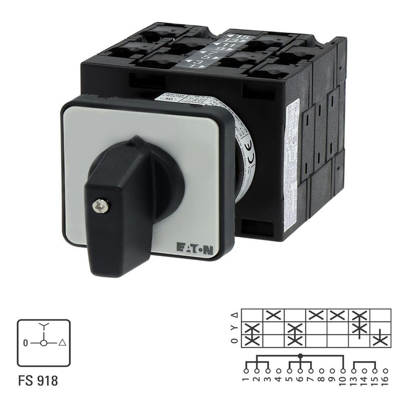Eaton - Lastschalter Stern-Dreieck-Schalter T3 T3-4-8419/E 32A Einbau rastend