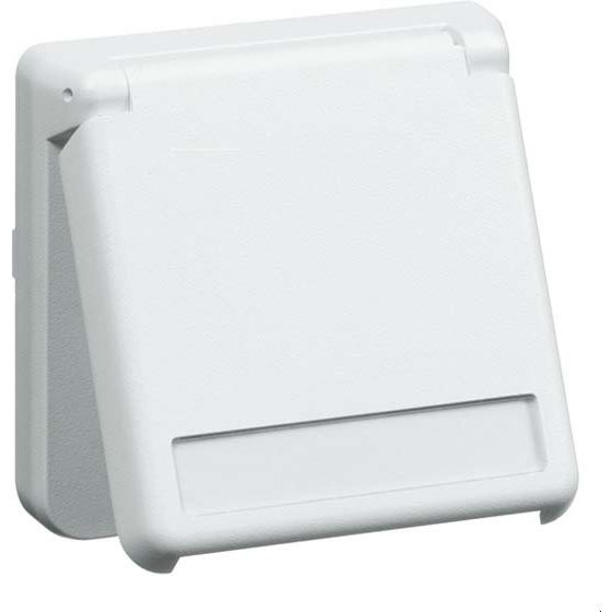Peha - Schalter-/Steckdosenkombination Steckdose SCHUKO D 6711.02 NA WE S EB,Beschrift.,reinws